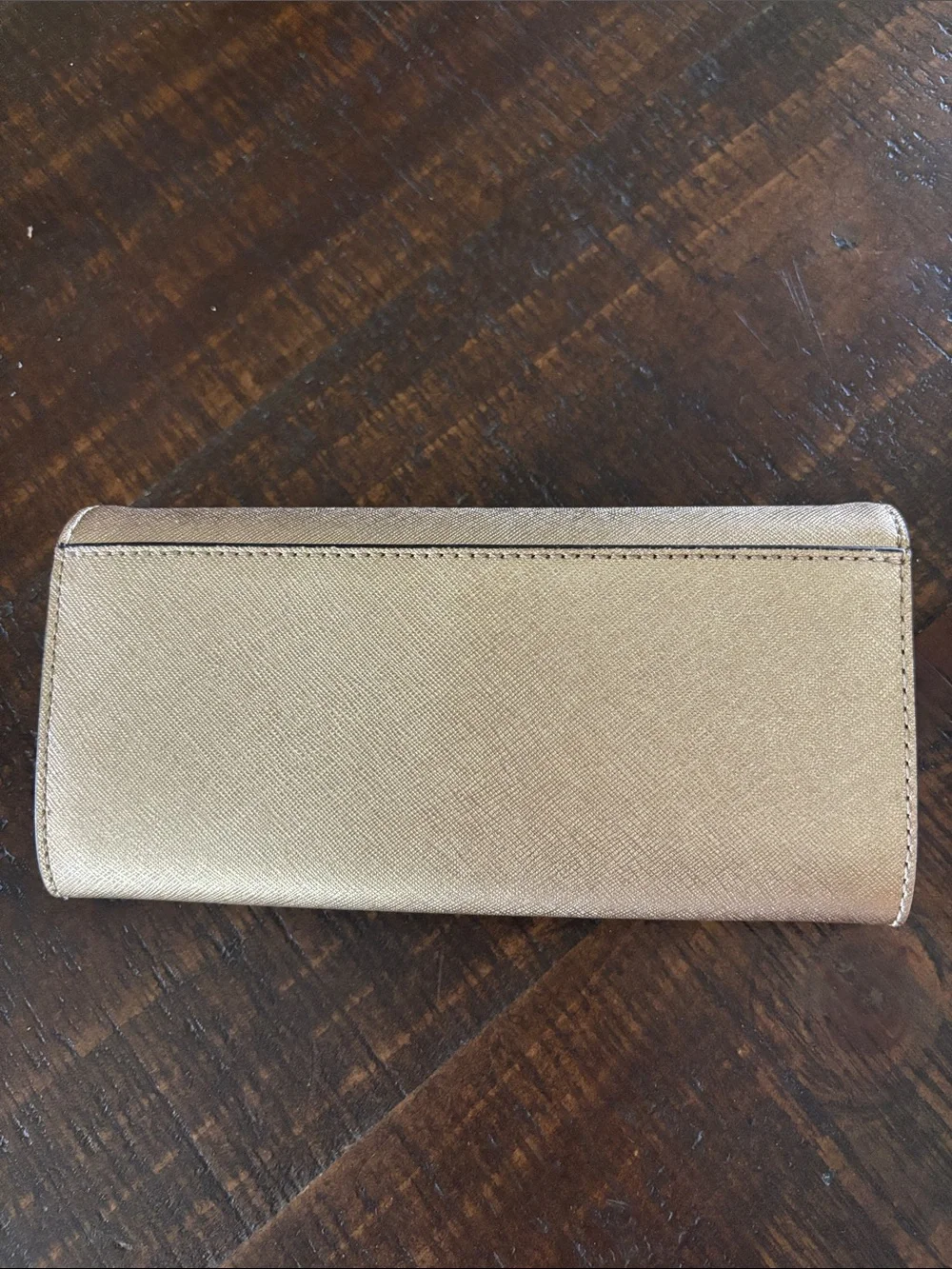 Michael Kors Metallic Gold Continental Wallet